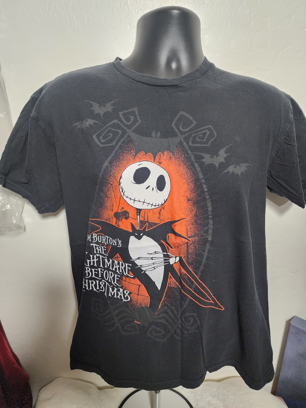The Nightmare Before Christmas Jack Skellington Graphic Tee - Black